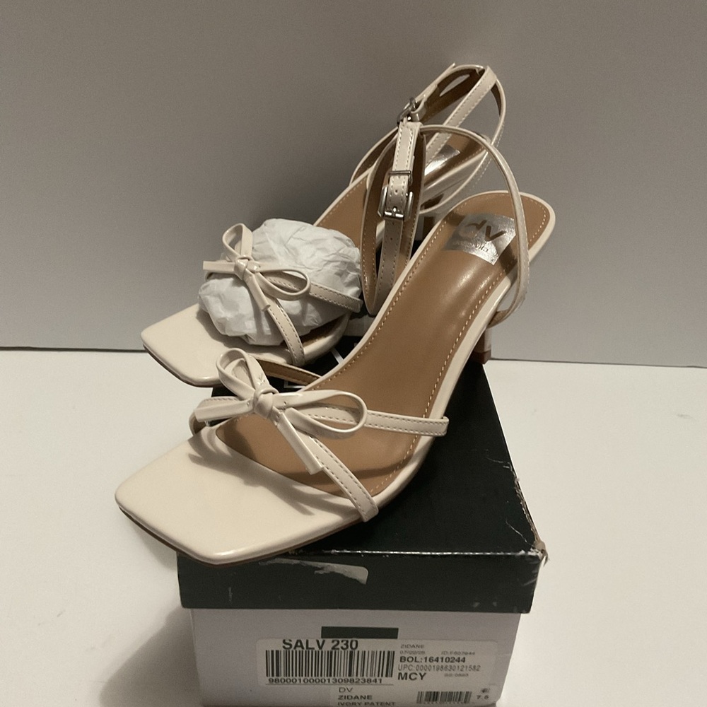 DV by Dolce Vita Cream Strappy Heels
